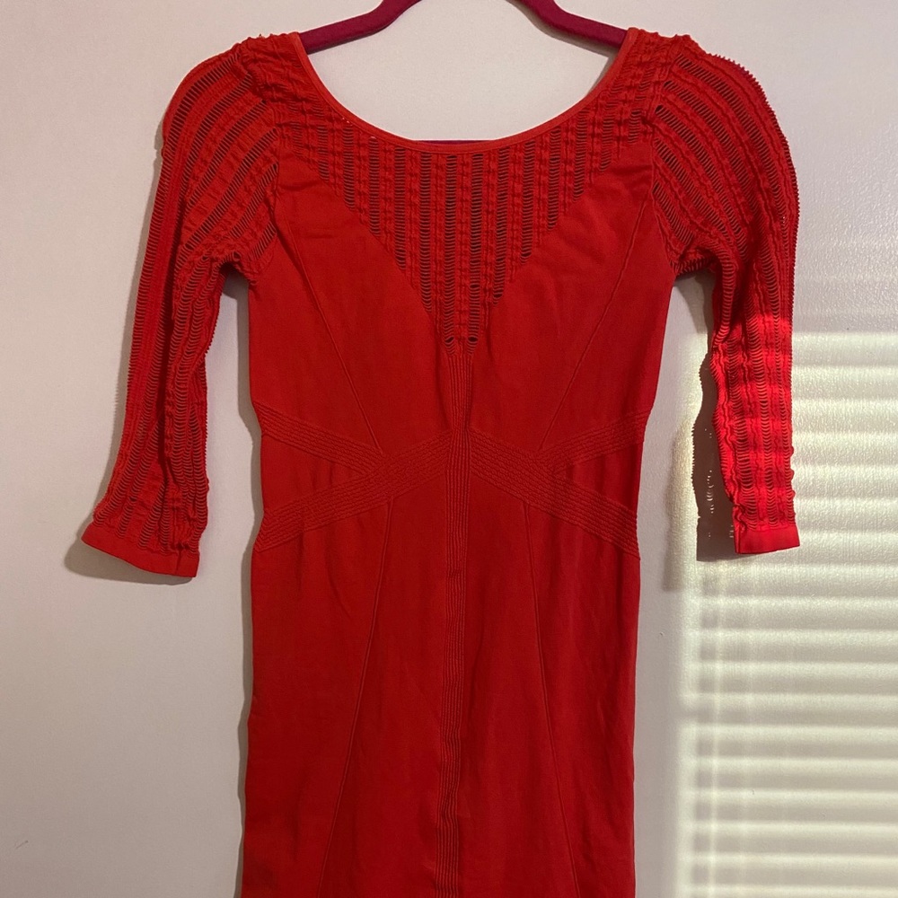 Bebe Bodycon Orange dress S